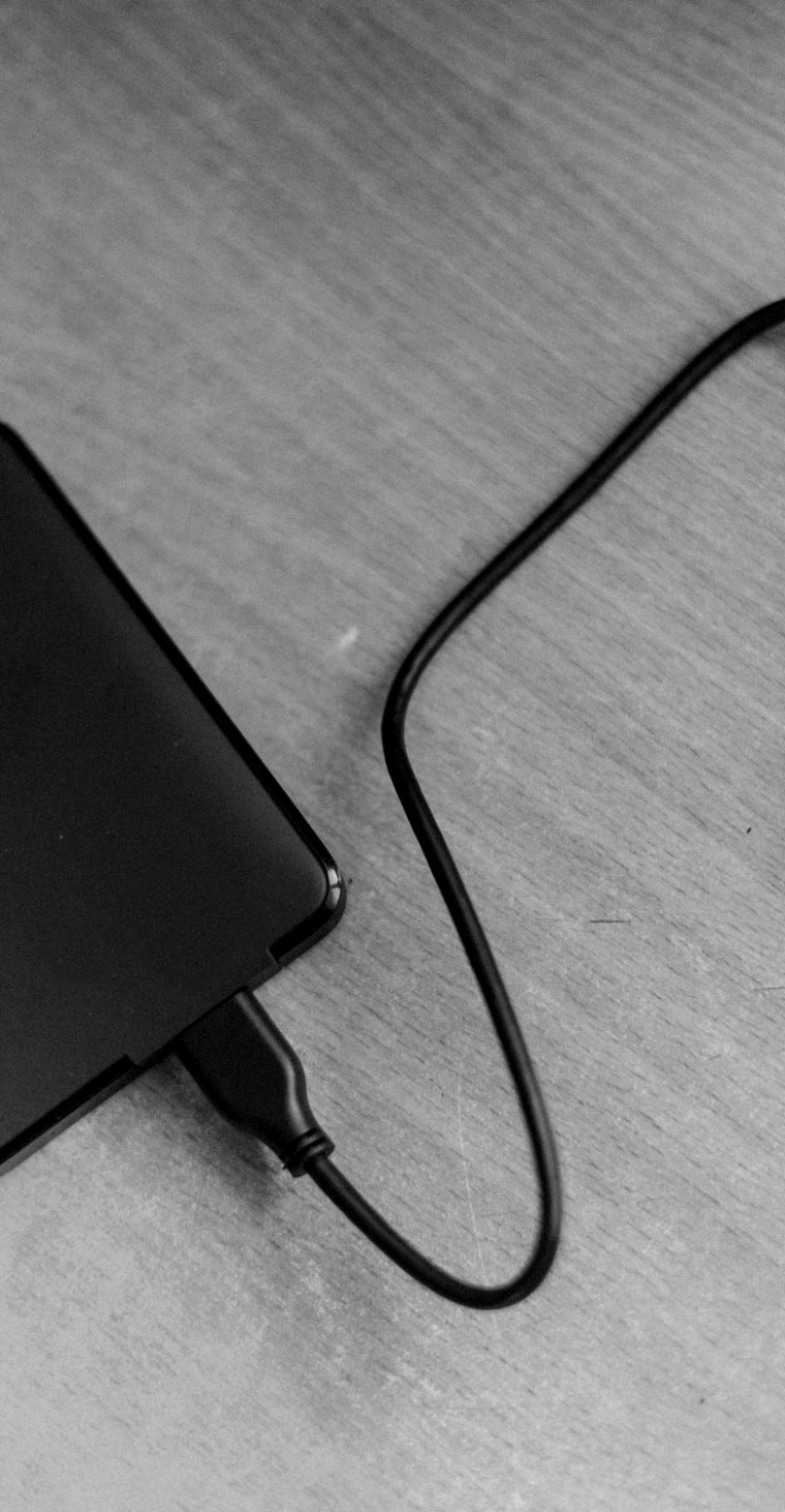 External drive with cable